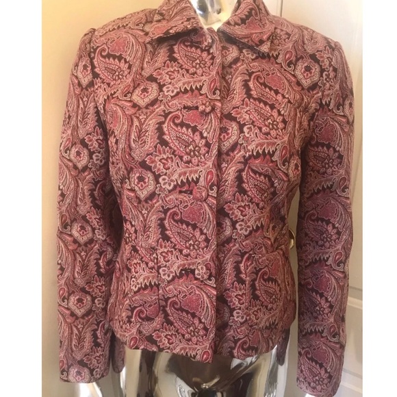The Paisley Pink & Taupe COVINGTON Blazer 6P - Picture 1 of 8